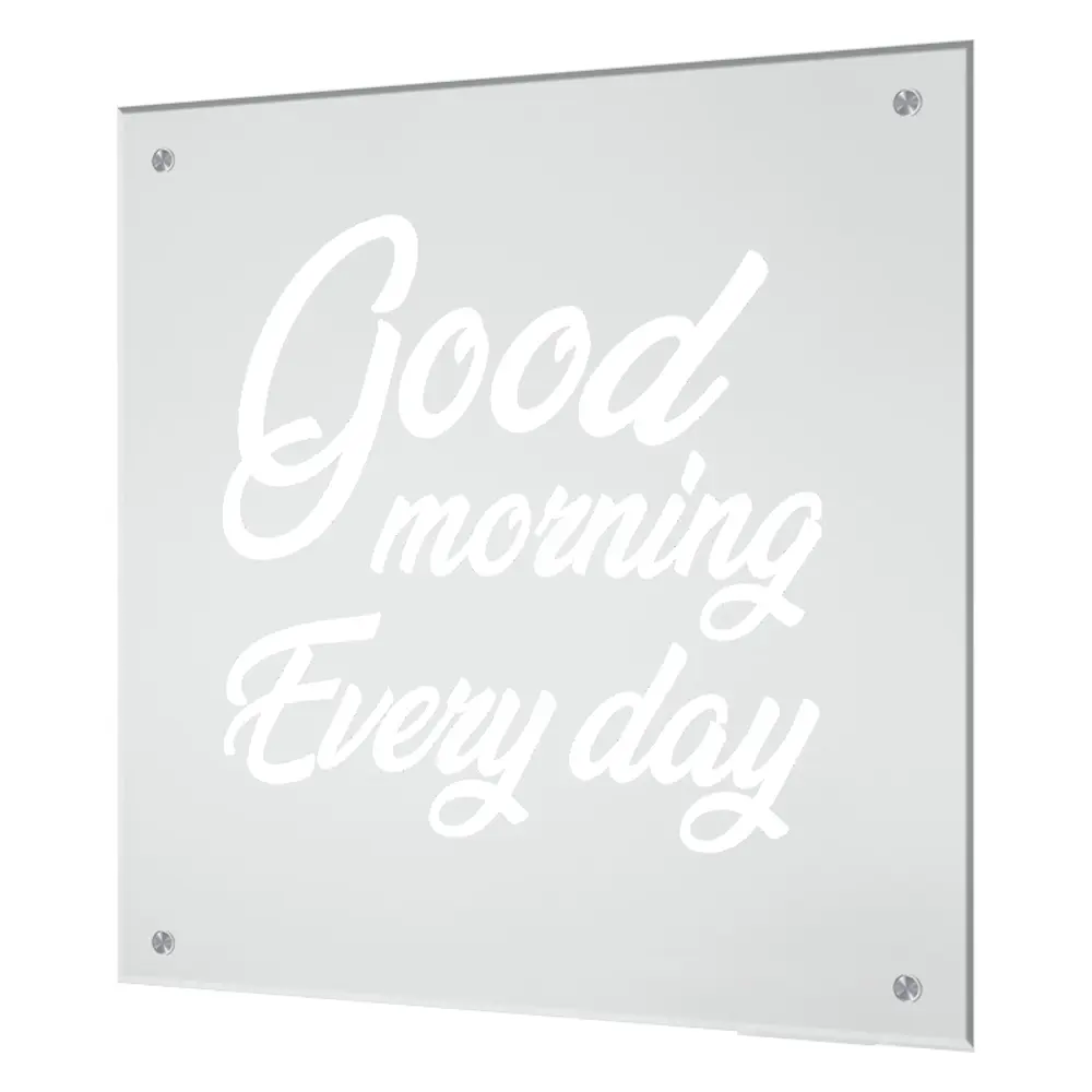 Фото Защитный экран Borntoprint Good morning 60x55x0.4 см закаленное стекло цвет прозрачный Фото Защитный экран Borntoprint Good morning 60x55x0.4 см закаленное стекло цвет прозрачный