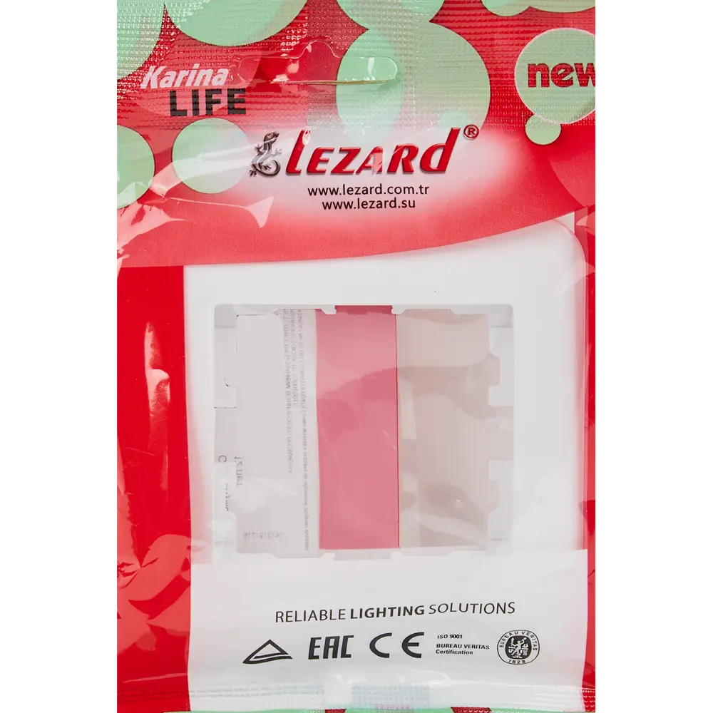 Фото 3 Рамка для розеток и выключателей Lezard Karina Life 1 пост горизонтальная цвет белый Фото 3 Рамка для розеток и выключателей Lezard Karina Life 1 пост горизонтальная цвет белый