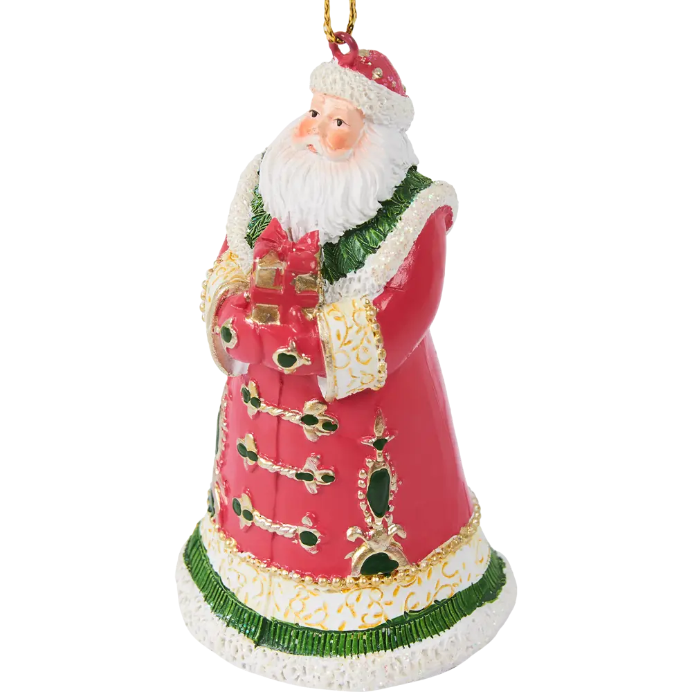Фото 2 Подвесное украшение Christmas "Дедушка мороз" 4.5x10.5x4.5 см полистоун красный/зеленый Фото 2 Подвесное украшение Christmas "Дедушка мороз" 4.5x10.5x4.5 см полистоун красный/зеленый