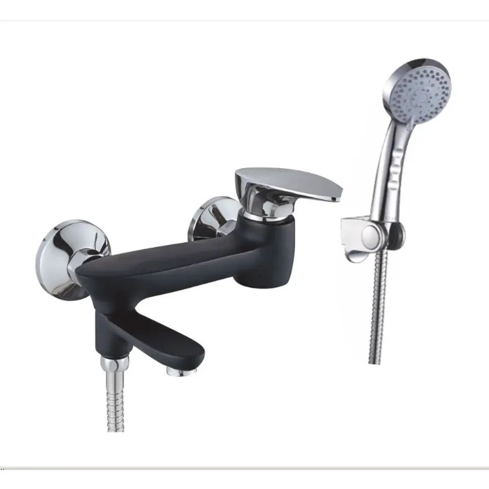 Фото Смеситель для ванны Kolag KLG 2424S-K14B-9 однорычажный с душевой лейкой цвет черный Фото Смеситель для ванны Kolag KLG 2424S-K14B-9 однорычажный с душевой лейкой цвет черный