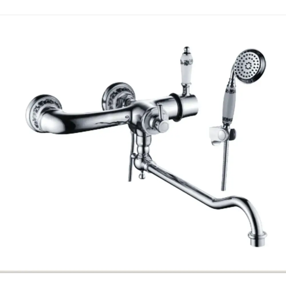 Фото Смеситель для ванны Kolag KLG 2796-K17K однорычажный с душевой лейкой цвет хром Фото Смеситель для ванны Kolag KLG 2796-K17K однорычажный с душевой лейкой цвет хром