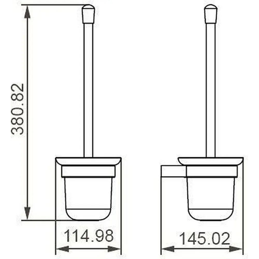 Фото 8 Ёршик для унитаза Aquanet 00187067 цвет хром Фото 8 Ёршик для унитаза Aquanet 00187067 цвет хром