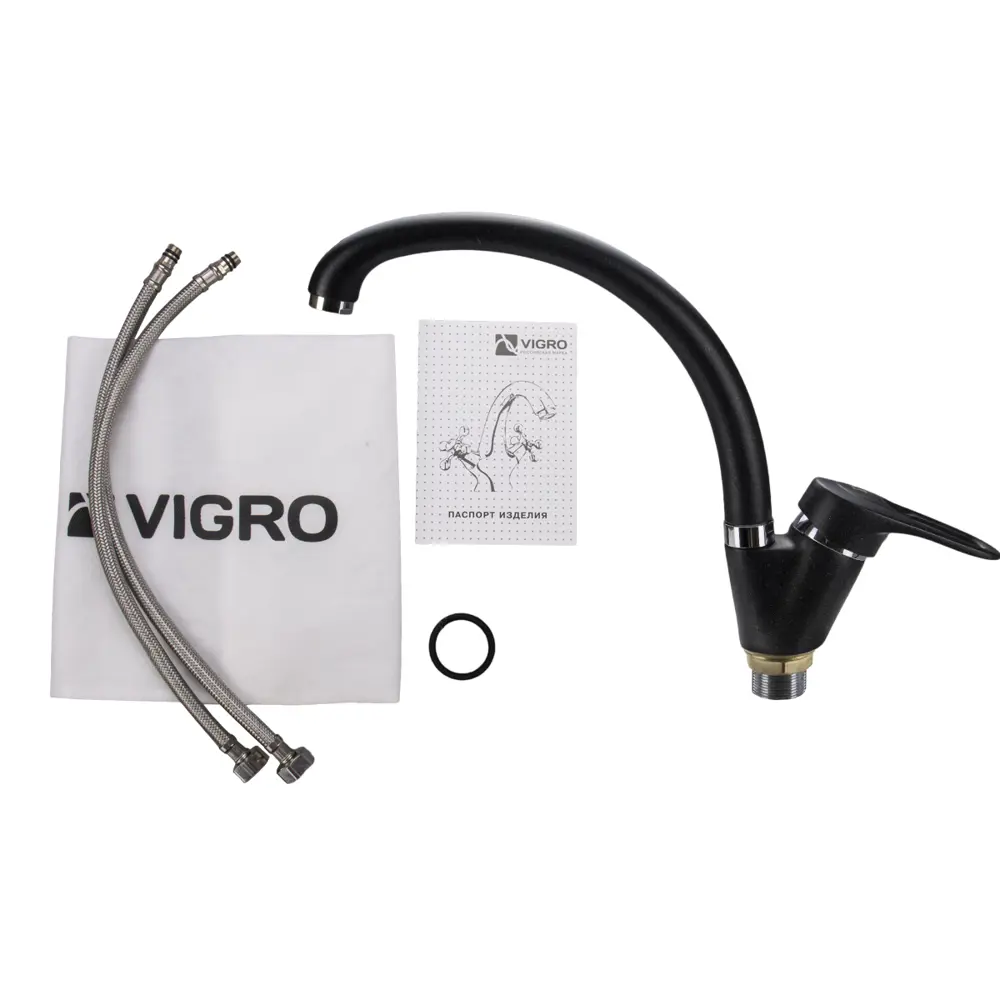 Фото 5 Смеситель для кухни Vigro Vg901 22 цвет антрацит Фото 5 Смеситель для кухни Vigro Vg901 22 цвет антрацит