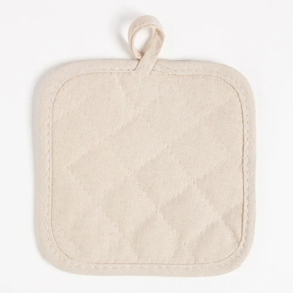 Фото 5 Прихватка Доляна Paris 17x17 см полиэстер цвет белый 2 шт