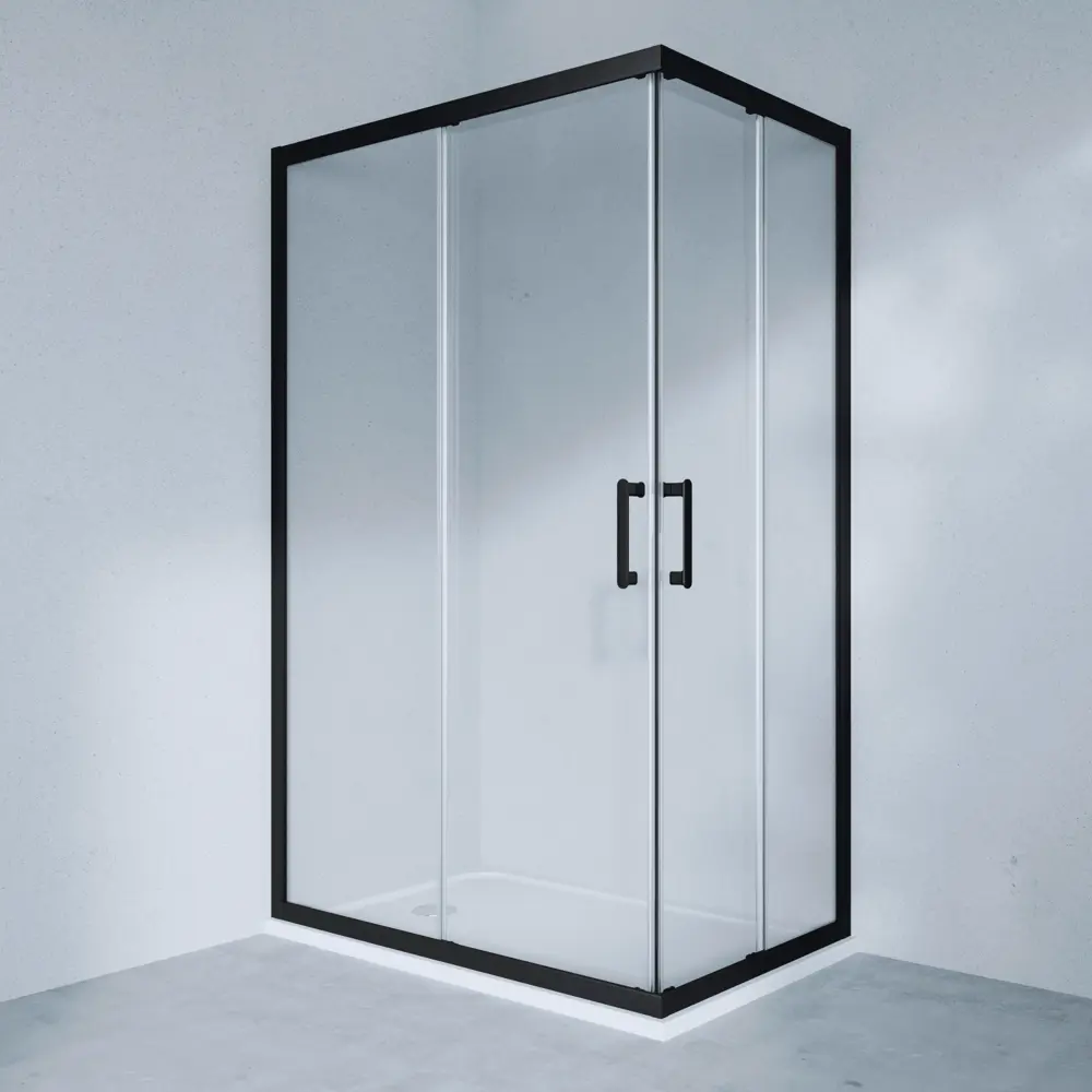 Фото 20 Комплект стекол для душевой ширмы Sensea Easy 120x80 см прозрачное стекло, цвет профиля на выбор Фото 20 Комплект стекол для душевой ширмы Sensea Easy 120x80 см прозрачное стекло, цвет профиля на выбор