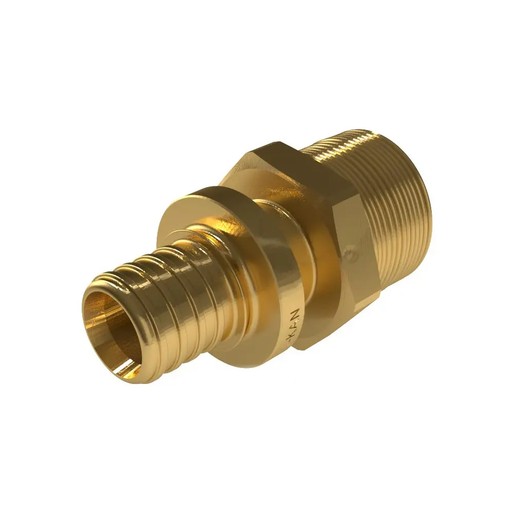 Фото Переходник Kan-Therm 1/2"x16 мм НР латунь Фото Переходник Kan-Therm 1/2"x16 мм НР латунь