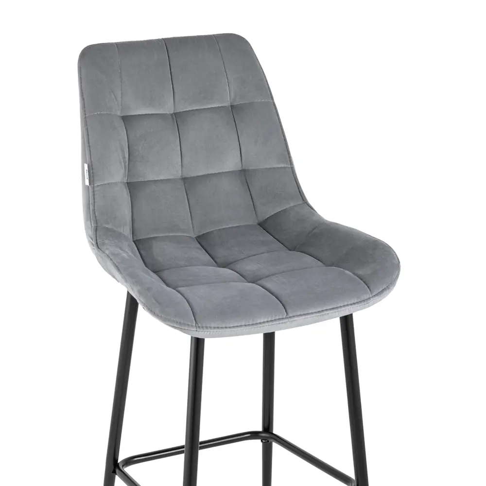 Фото 7 Барный стул Stool Group Флекс 51x115x58 велюр цвет серый Фото 7 Барный стул Stool Group Флекс 51x115x58 велюр цвет серый