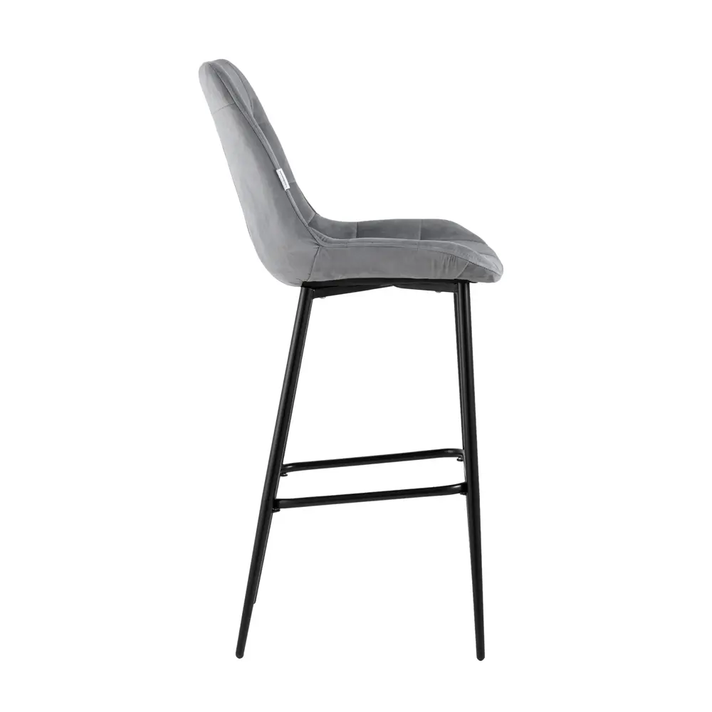 Фото 3 Барный стул Stool Group Флекс 51x115x58 велюр цвет серый Фото 3 Барный стул Stool Group Флекс 51x115x58 велюр цвет серый
