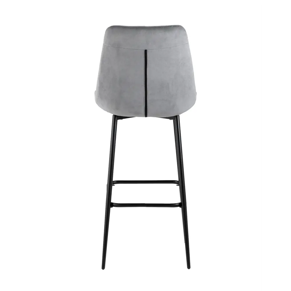 Фото 4 Барный стул Stool Group Флекс 51x115x58 велюр цвет серый Фото 4 Барный стул Stool Group Флекс 51x115x58 велюр цвет серый