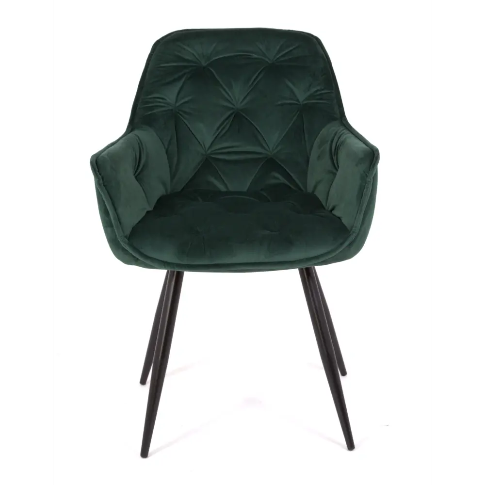Фото 2 Стул Redblack Green velvet 86x60x43 см вельвет цвет темно-зеленый Фото 2 Стул Redblack Green velvet 86x60x43 см вельвет цвет темно-зеленый