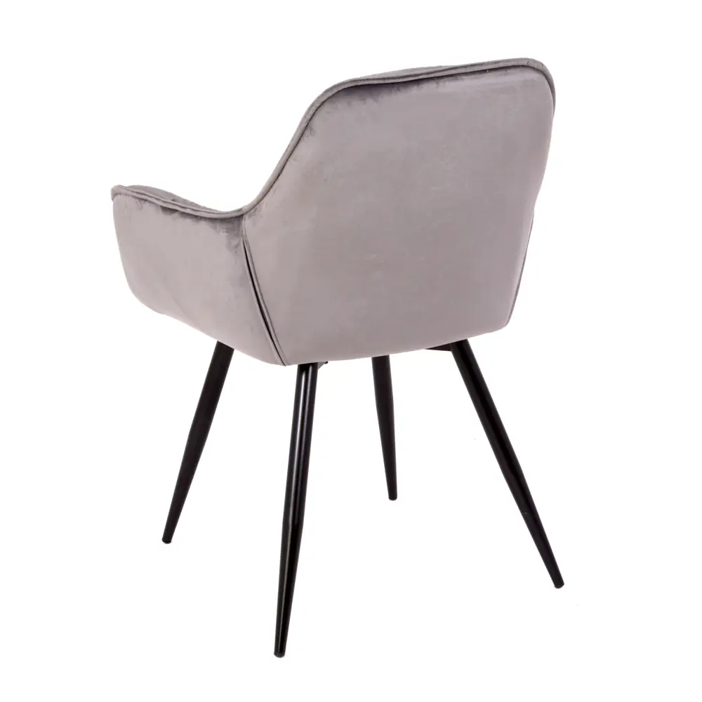 Фото 3 Стул Redblack Grey velvet 86x60x43 см вельвет цвет серый Фото 3 Стул Redblack Grey velvet 86x60x43 см вельвет цвет серый