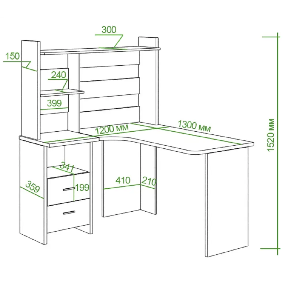 Фото 2 Компьютерный стол Мэрдэс Скл-Угл130+Нкл-120 Кбе Прав 120x152x130 см ЛДСП цвет белый жемчуг/бежево-белый Фото 2 Компьютерный стол Мэрдэс Скл-Угл130+Нкл-120 Кбе Прав 120x152x130 см ЛДСП цвет белый жемчуг/бежево-белый