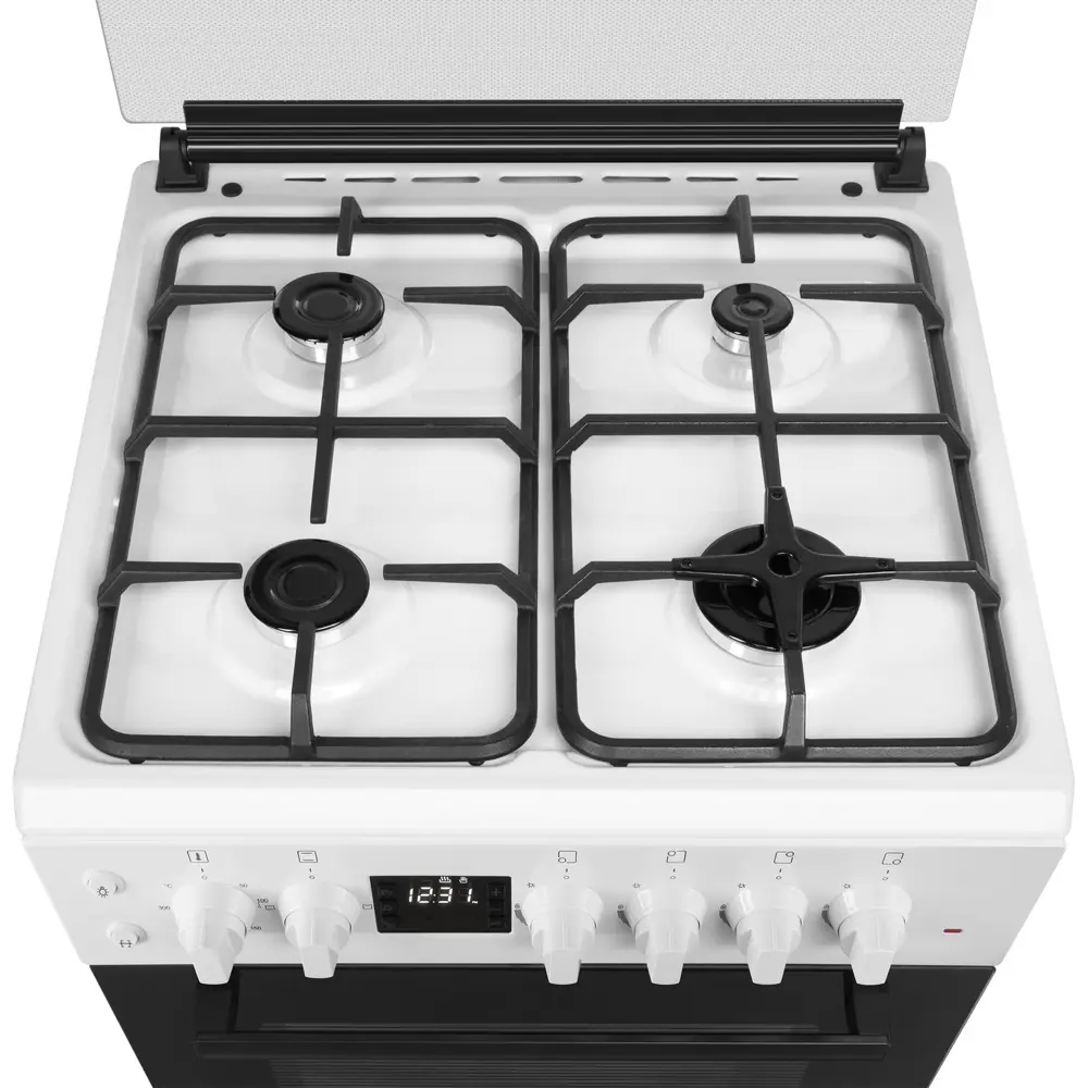 Фото 4 Газовая плита с электрической духовкой Maunfeld MGC60ECW05 60x87.5x64 см белый Фото 4 Газовая плита с электрической духовкой Maunfeld MGC60ECW05 60x87.5x64 см белый