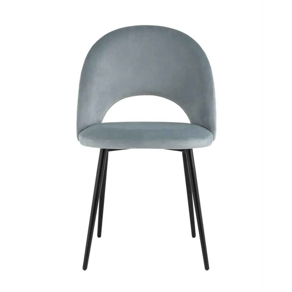 Фото 3 Комплект кухонных стульев 2 шт Стул груп Меган new 82x52x48 см велюр цвет серый