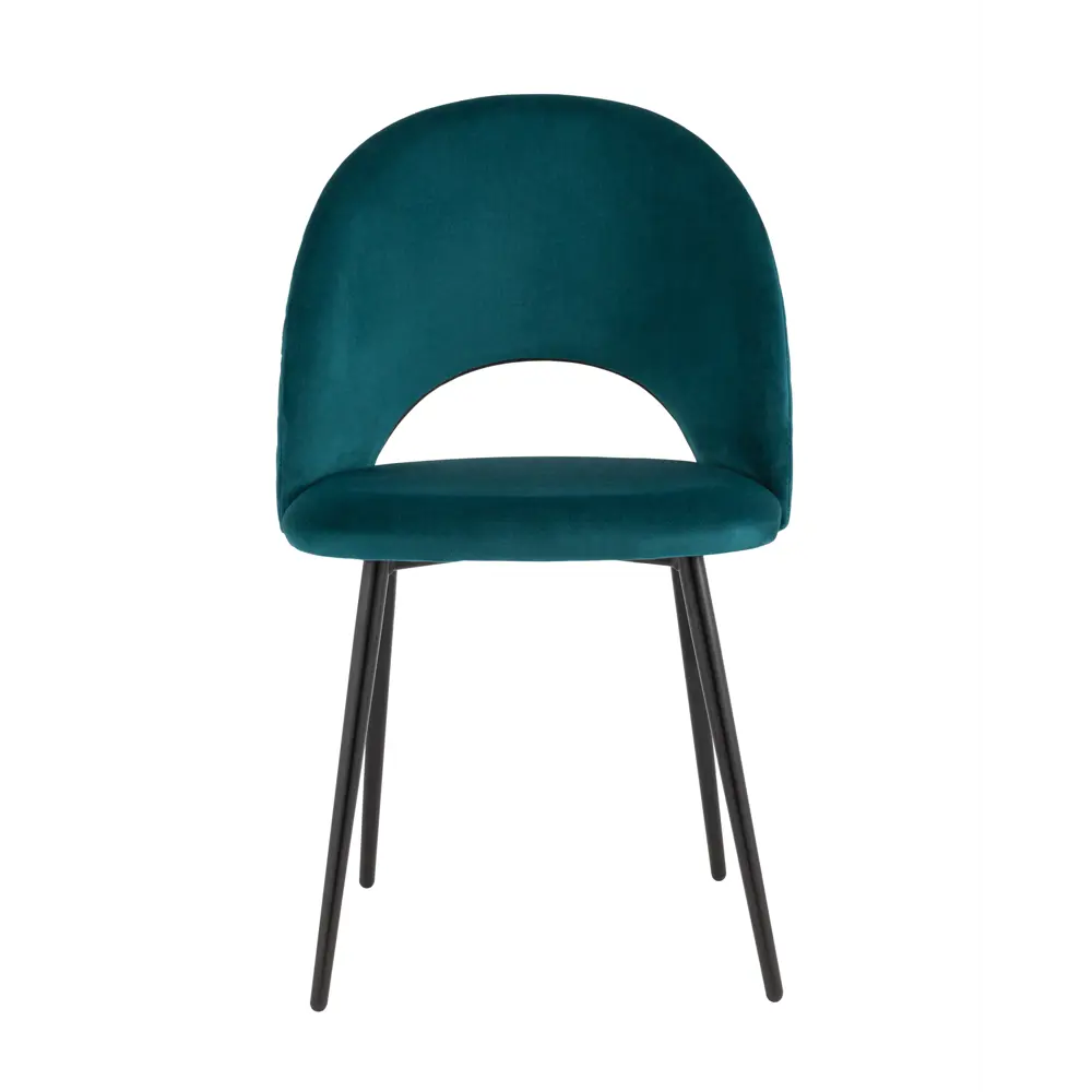 Фото 3 Комплект кухонных стульев 2 шт Стул груп Меган new 82x52x48 см велюр цвет бирюзовый