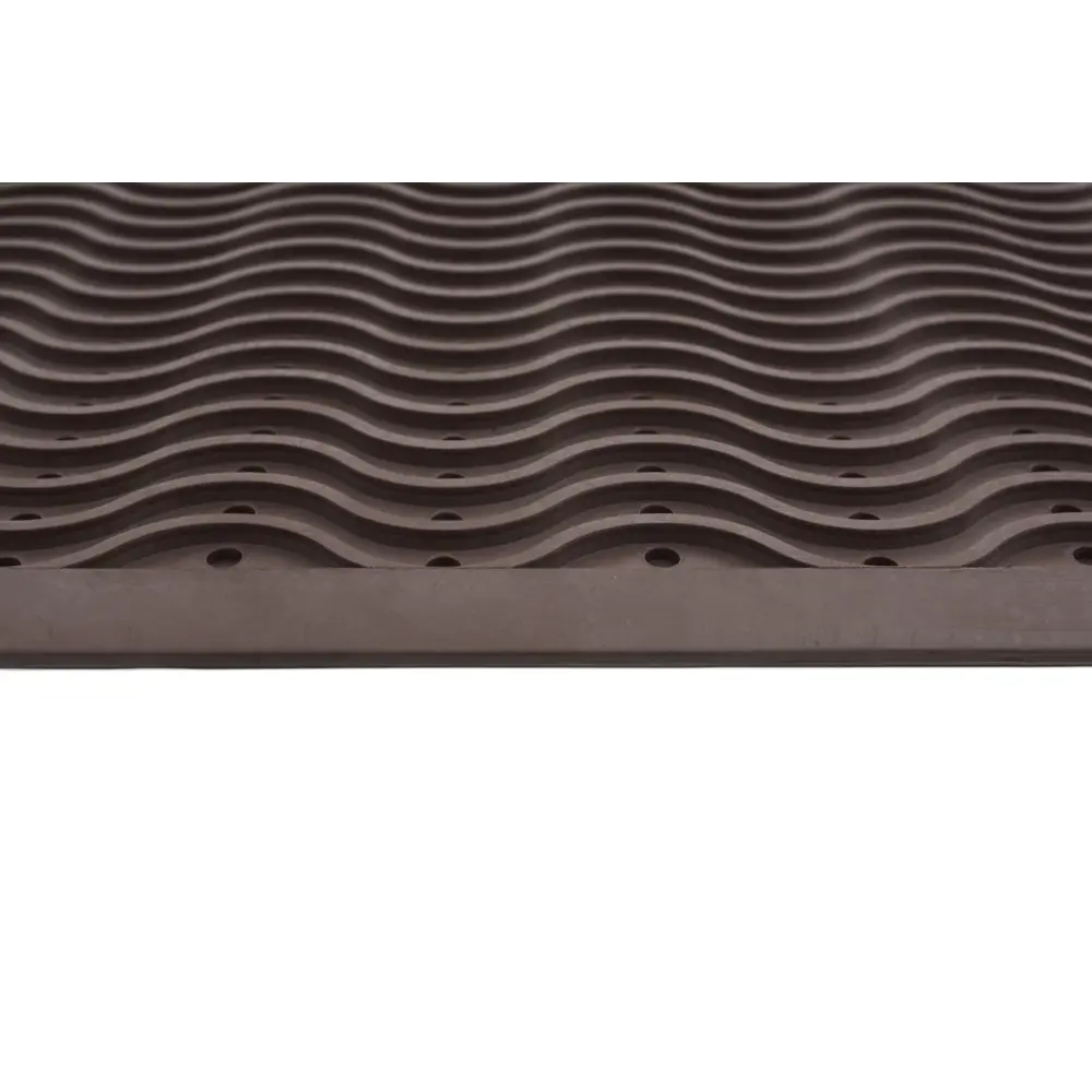 Фото 2 Коврик грязезащитный резиновый Ск-Полимеры Волна 100x110 см цвет шоко Фото 2 Коврик грязезащитный резиновый Ск-Полимеры Волна 100x110 см цвет шоко