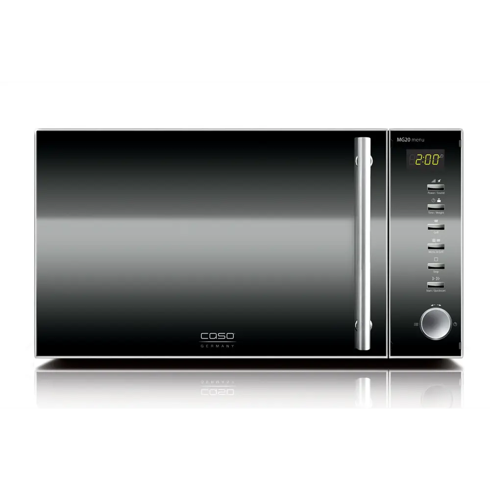 Фото 2 Отдельностоящая микроволновая печь Caso Mg 20 20 л 45.5x26x39.5 цвет черный блестящий, серый Фото 2 Отдельностоящая микроволновая печь Caso Mg 20 20 л 45.5x26x39.5 цвет черный блестящий, серый