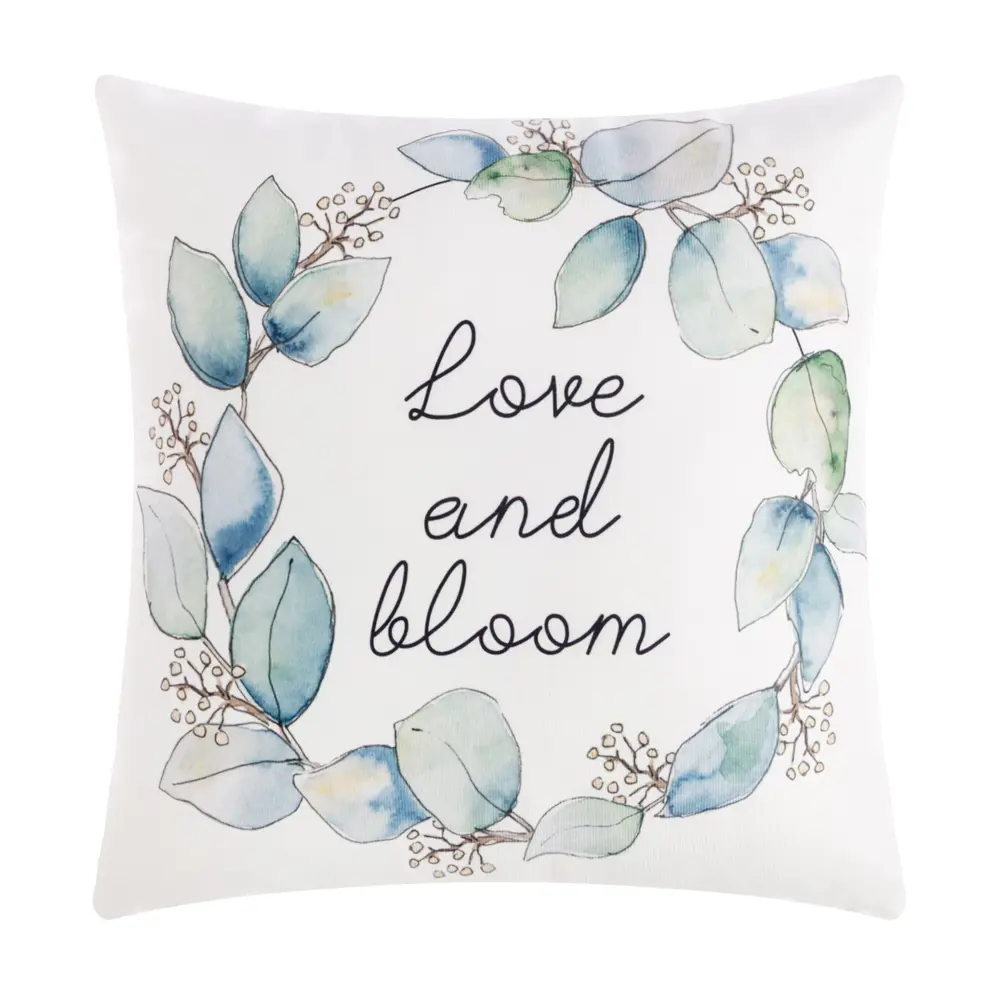 Фото Подушка Этель "Love and bloom" 40x40 см, цвет белый Фото Подушка Этель "Love and bloom" 40x40 см, цвет белый