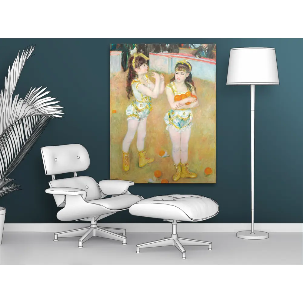 Фото 2 Картина на холсте Первое ателье "Репродукция Огюста Ренуара "Акробаты в цирке фернандо" 45x60 см