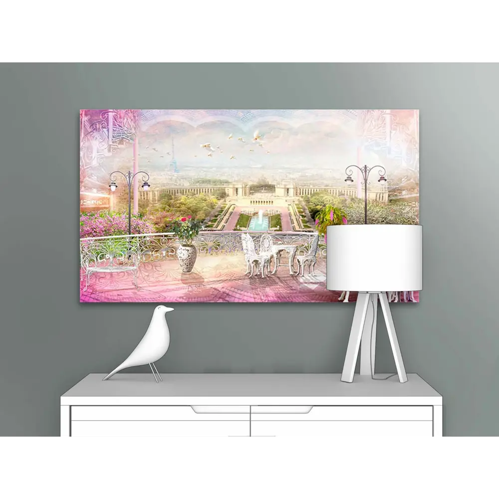 Фото Картина на деревянном подрамнике Первое ателье "Уличное кафе на веранде" 45x80 см Фото Картина на деревянном подрамнике Первое ателье "Уличное кафе на веранде" 45x80 см