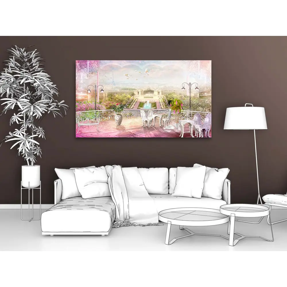 Фото 2 Картина на деревянном подрамнике Первое ателье "Уличное кафе на веранде" 45x80 см Фото 2 Картина на деревянном подрамнике Первое ателье "Уличное кафе на веранде" 45x80 см