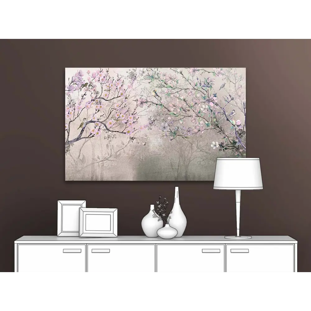 Фото Картина на деревянном подрамнике Первое ателье "Живописные ветки деревьев" 35x22 см Фото Картина на деревянном подрамнике Первое ателье "Живописные ветки деревьев" 35x22 см