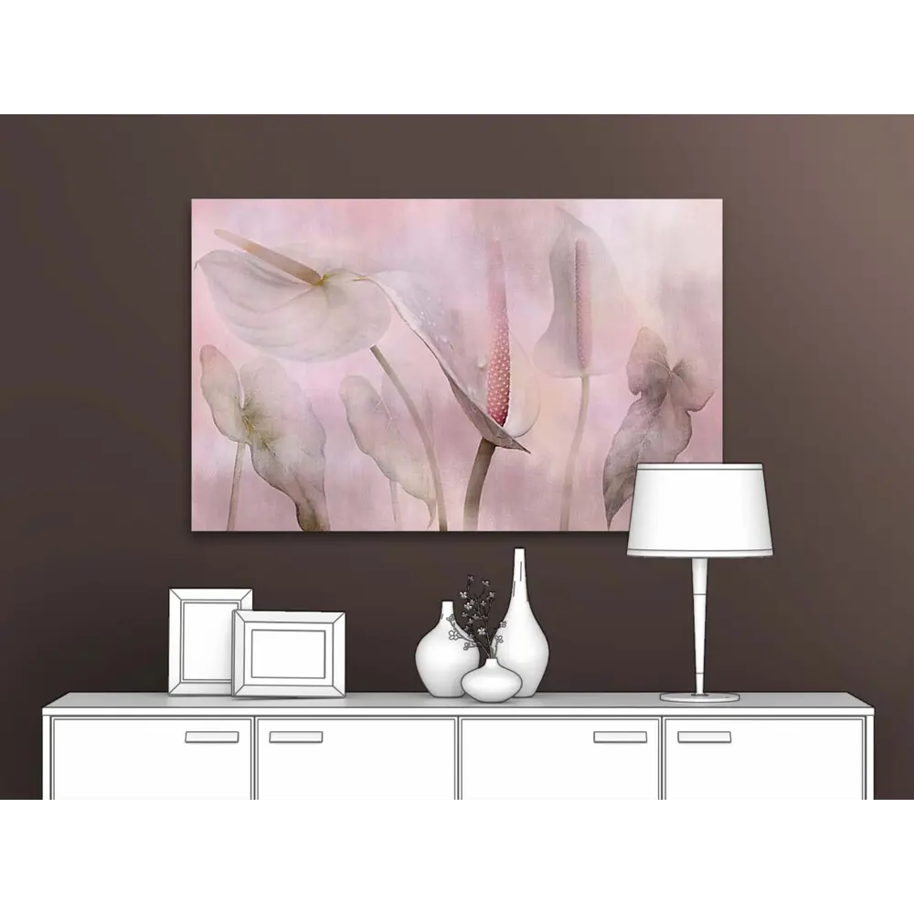 Фото Картина на деревянном подрамнике Первое ателье "Каллы в розовом тумане" 35x22 см Фото Картина на деревянном подрамнике Первое ателье "Каллы в розовом тумане" 35x22 см