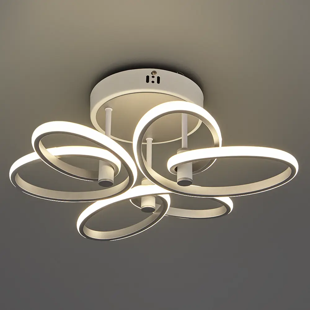 Фото Люстра потолочная Jlight Kaira 5642/115C LED цвет белый Фото Люстра потолочная Jlight Kaira 5642/115C LED цвет белый