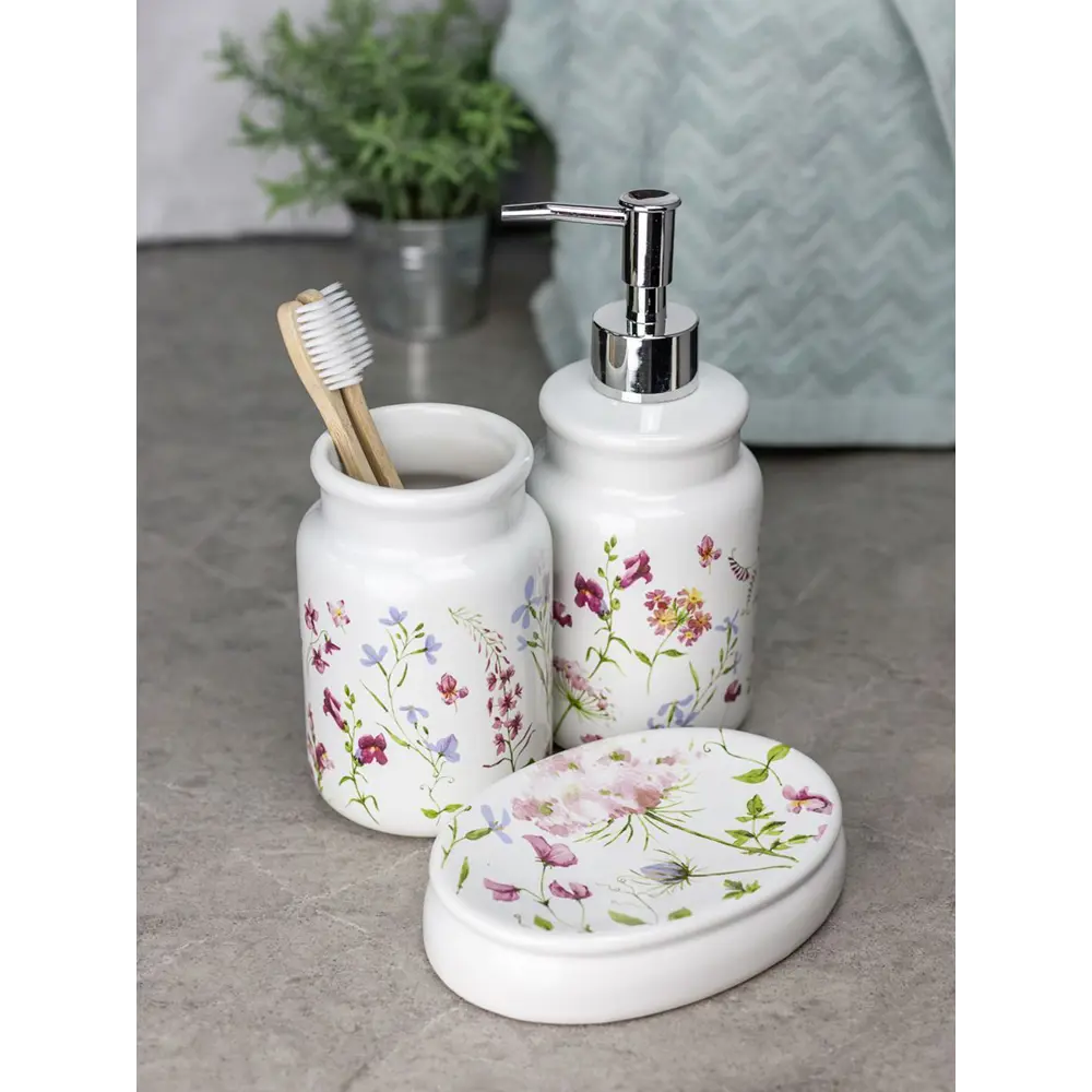 Фото 2 Стакан для зубных щеток Bath Plus W-CE2074AA-TB керамика цвет мультиколор Фото 2 Стакан для зубных щеток Bath Plus W-CE2074AA-TB керамика цвет мультиколор