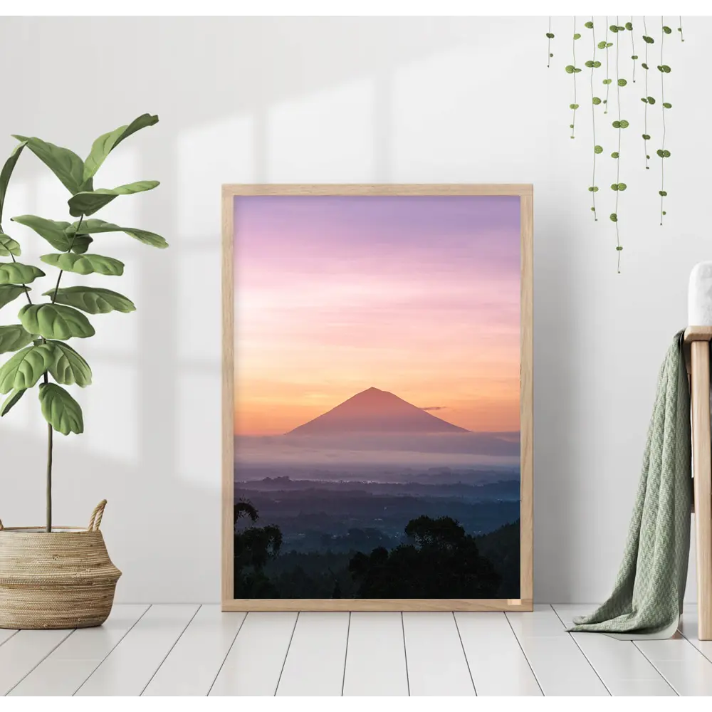 Фото Постер 28 картин "Гора Бали на закате" 40x50 см, в подарочном тубусе без рамы Фото Постер 28 картин "Гора Бали на закате" 40x50 см, в подарочном тубусе без рамы