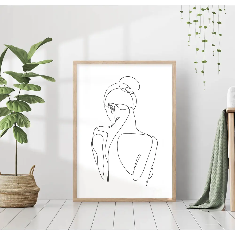 Фото Постер 28 картин Девушка Спина 40x50 см, в подарочном тубусе без рамы