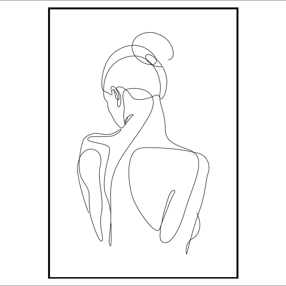 Фото 2 Постер 28 картин Девушка Спина 40x50 см, в подарочном тубусе без рамы