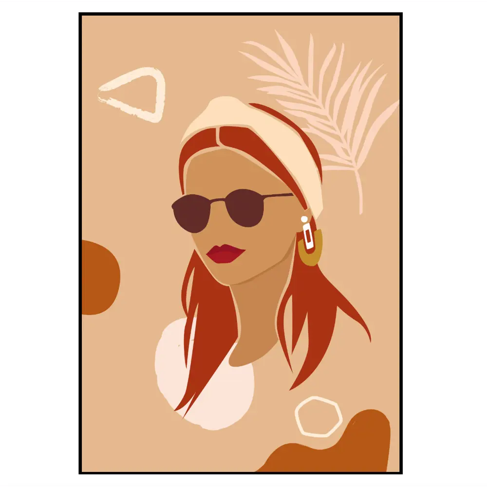 Фото 2 Постер 28 картин "Лицо девушки в черных очках. Повязка на голове" 50x70 см, в подарочном тубусе без рамы Фото 2 Постер 28 картин "Лицо девушки в черных очках. Повязка на голове" 50x70 см, в подарочном тубусе без рамы