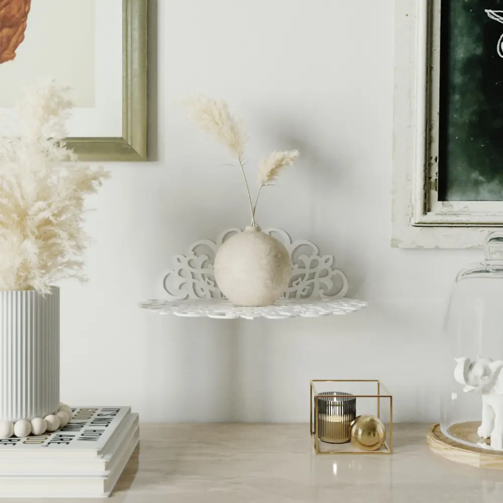 Фото 4 Полка Tempache 40x30 см сталь цвет белый Фото 4 Полка Tempache 40x30 см сталь цвет белый