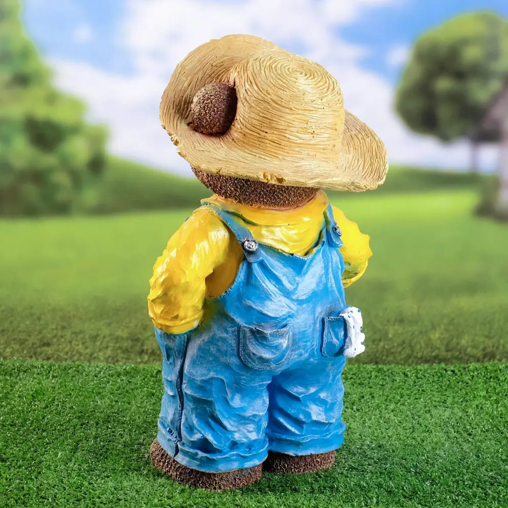 Фото 3 Садовая фигура Хорошие сувениры Мишка в комбинезоне 42 см