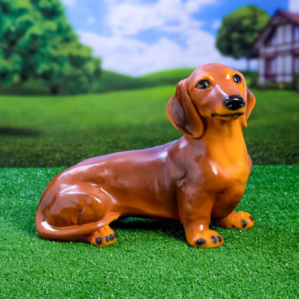 Фото Садовая фигура Хорошие сувениры Собачка Такса 25x32 см Фото Садовая фигура Хорошие сувениры Собачка Такса 25x32 см