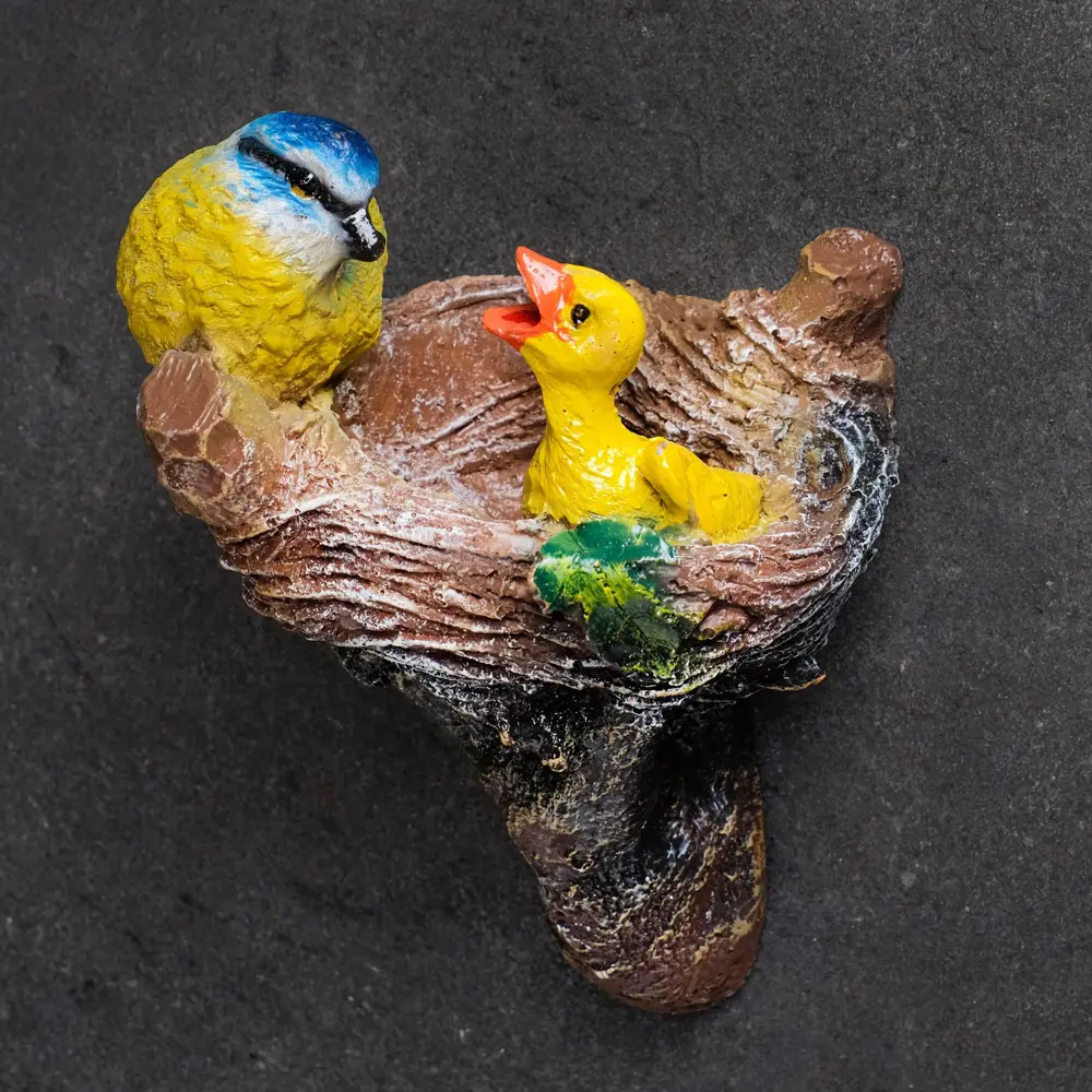 Фото Подвесной декор Гнездо с птенцами 26 см Фото Подвесной декор Гнездо с птенцами 26 см