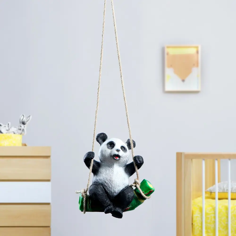 Фото 4 Подвесной декор Панда на бамбуке 24x15x25 см Фото 4 Подвесной декор Панда на бамбуке 24x15x25 см
