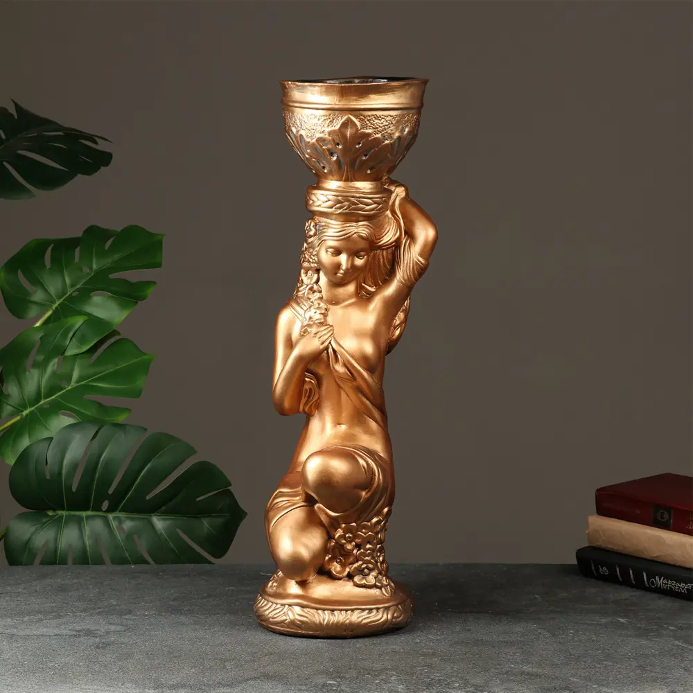 Фото Кашпо 1134545 Хорошие сувениры 26 см 0.8 л гипс бронза