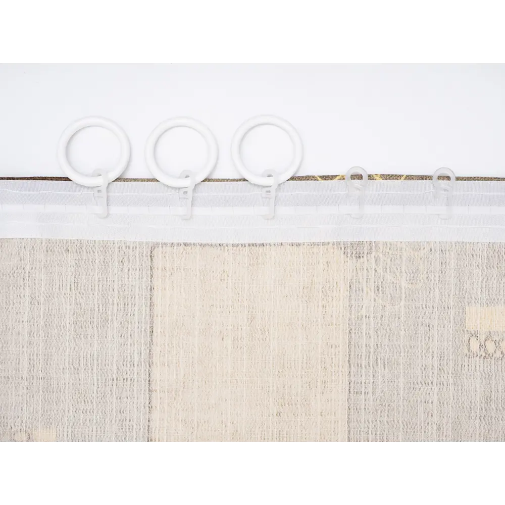 Фото 2 Штора на шторной ленте YML4664 170x250 см цвет серый