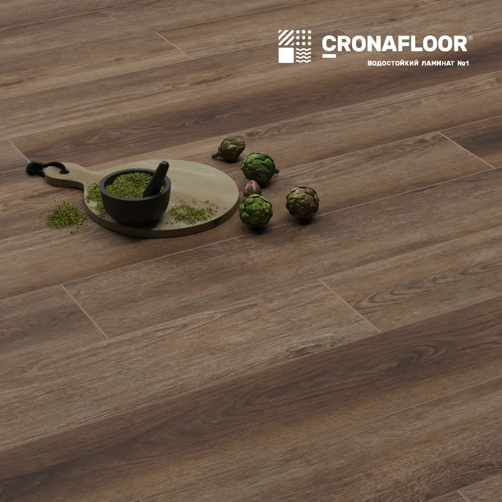 Фото 6 SPC плитка CronaFloor Etna Дуб Бардолино 31 класс толщина 3.50 мм 2.16 м², цена за упаковку Фото 6 SPC плитка CronaFloor Etna Дуб Бардолино 31 класс толщина 3.50 мм 2.16 м², цена за упаковку
