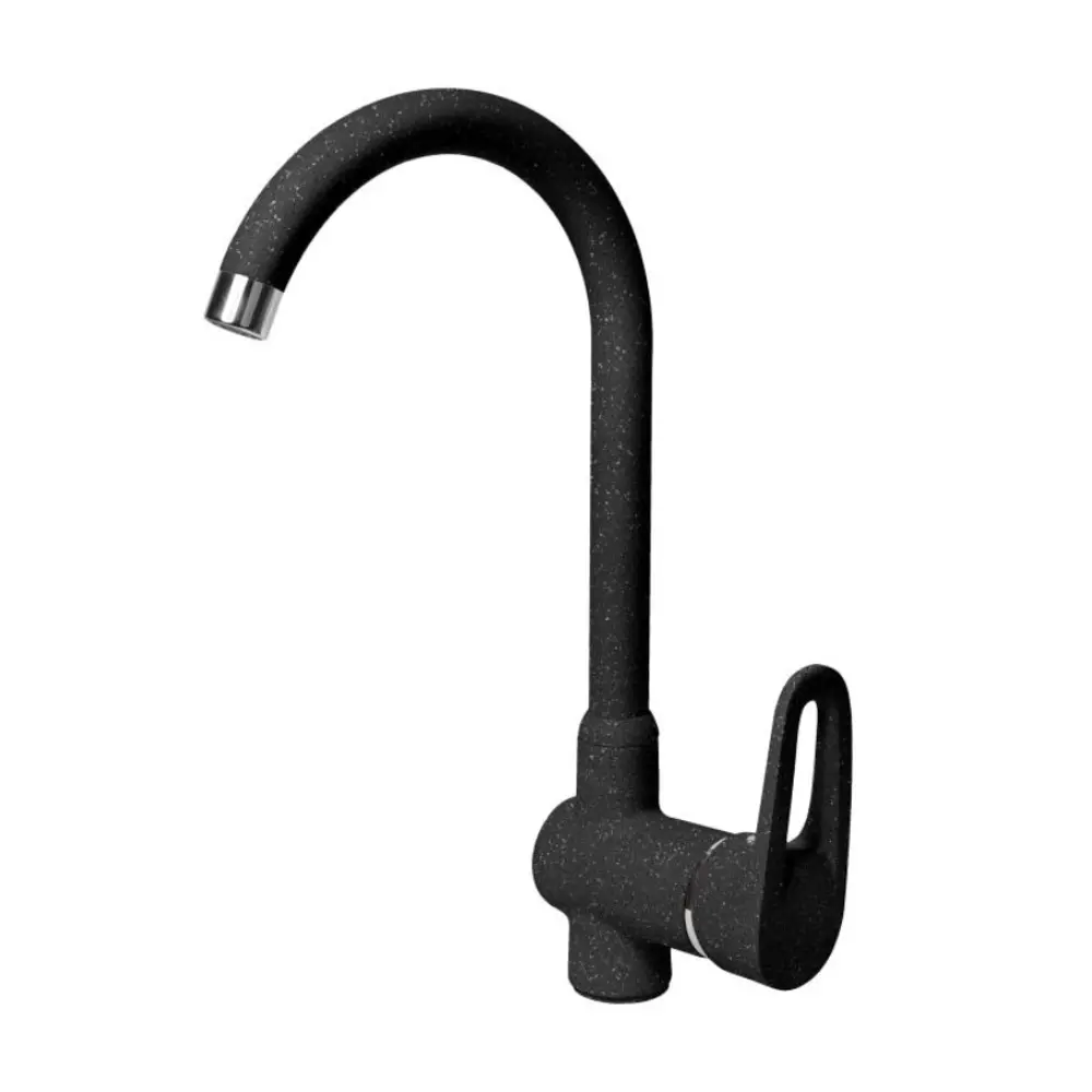 Фото Однорычажный смеситель Aquagranitex C 5035 излив 29 см цвет черный