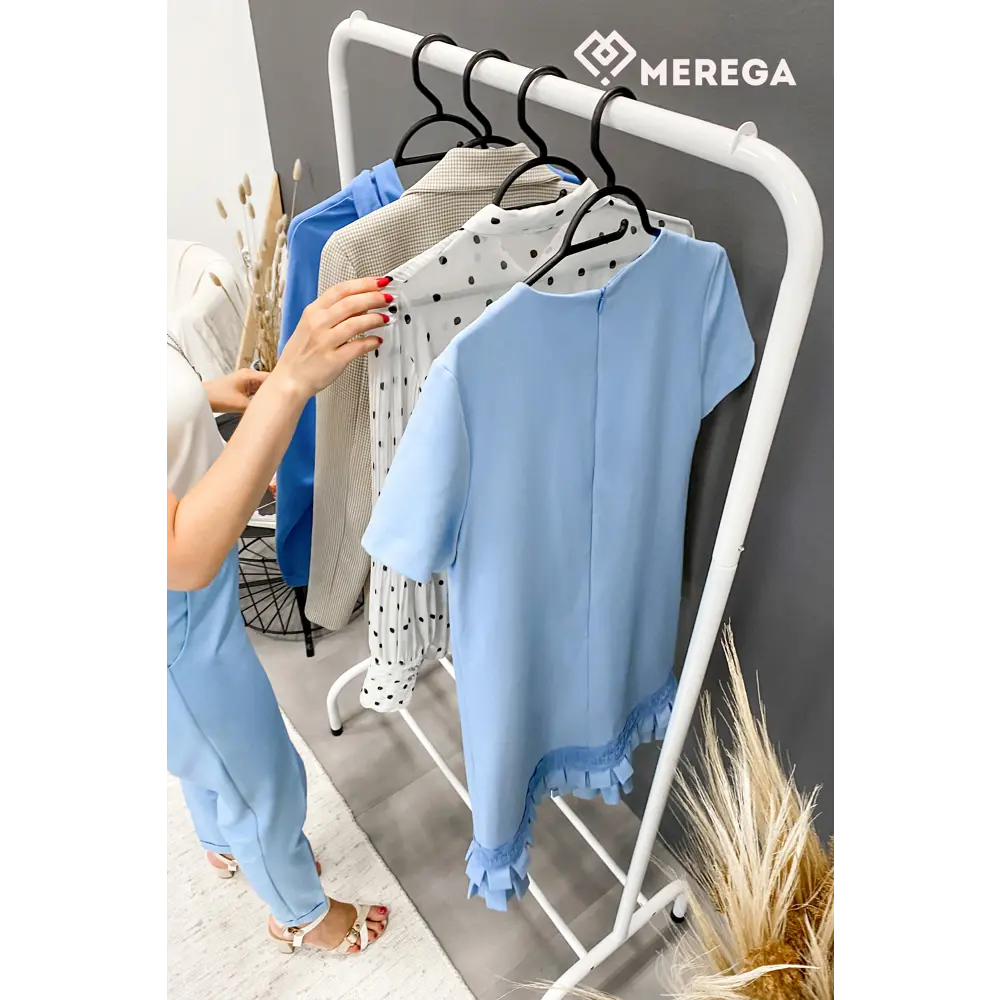 Фото 4 Напольная вешалка Merega 82x151x39 см сталь цвет белый Фото 4 Напольная вешалка Merega 82x151x39 см сталь цвет белый
