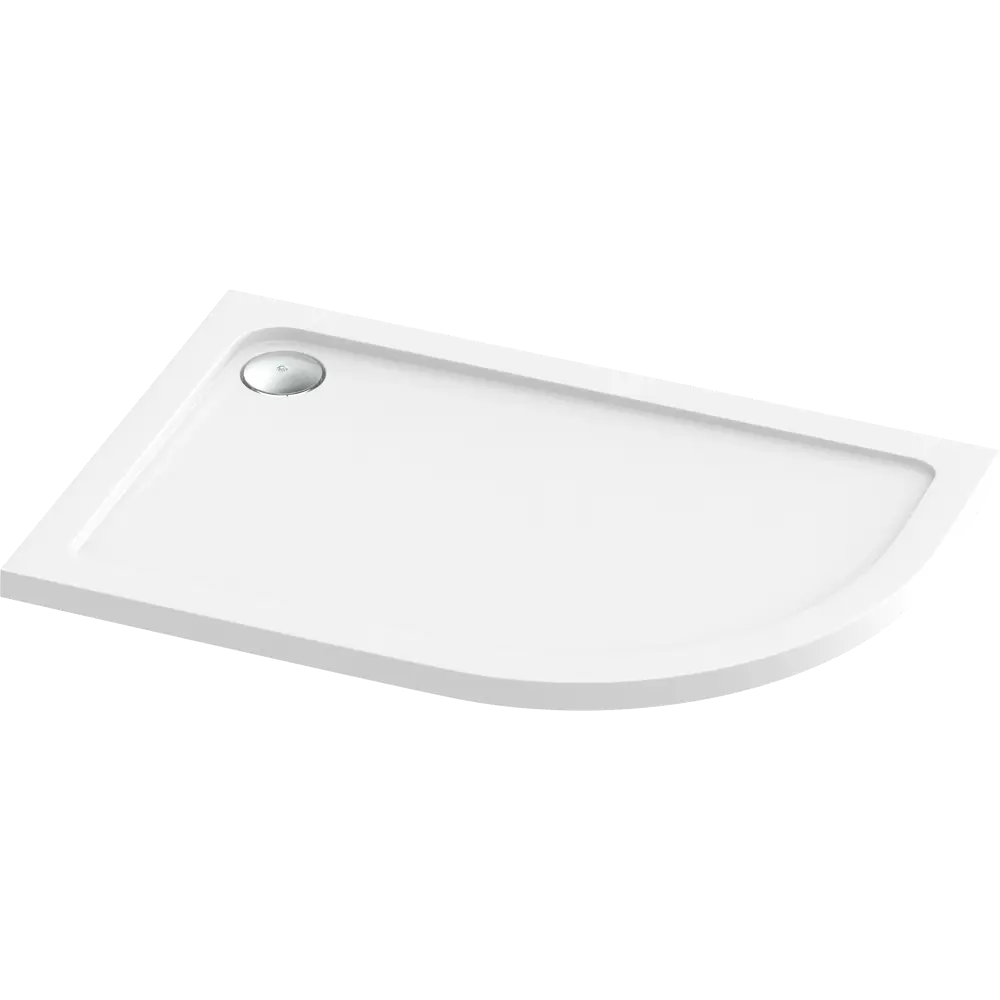Фото Душевой поддон Slim акрил 1/4 круга левосторонний 120x80 см Фото Душевой поддон Slim акрил 1/4 круга левосторонний 120x80 см