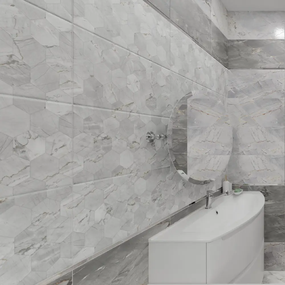 Фото Декор настенный Strict Dec 30x60 см 1.62 м² цвет серый Фото Декор настенный Strict Dec 30x60 см 1.62 м² цвет серый