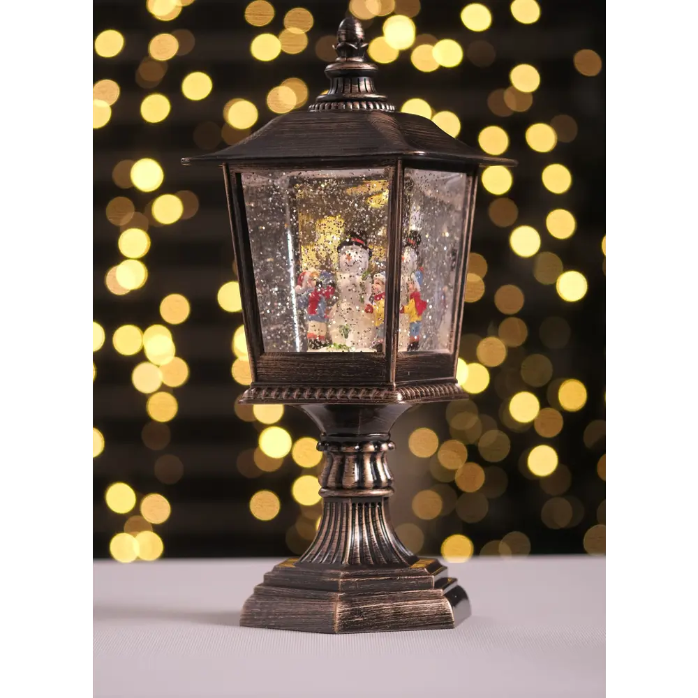 Фото Новогоднее украшение Merry Green Фонарь 30.7x13.2x13.2 см с подсветкой и музыкой Фото Новогоднее украшение Merry Green Фонарь 30.7x13.2x13.2 см с подсветкой и музыкой