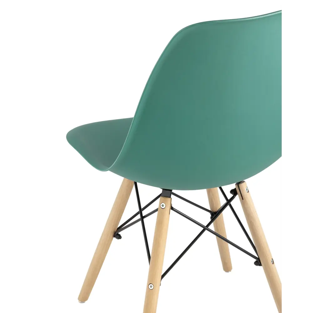 Фото 2 Комплект кухонных стульев 4 шт Стул груп DSW Style 81x42x46 см пластик цвет темно-зеленый Фото 2 Комплект кухонных стульев 4 шт Стул груп DSW Style 81x42x46 см пластик цвет темно-зеленый
