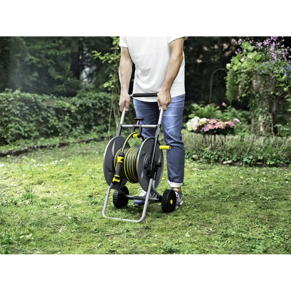 Фото 5 Катушка для садового шланга Karcher до 80м пластик черный Фото 5 Катушка для садового шланга Karcher до 80м пластик черный