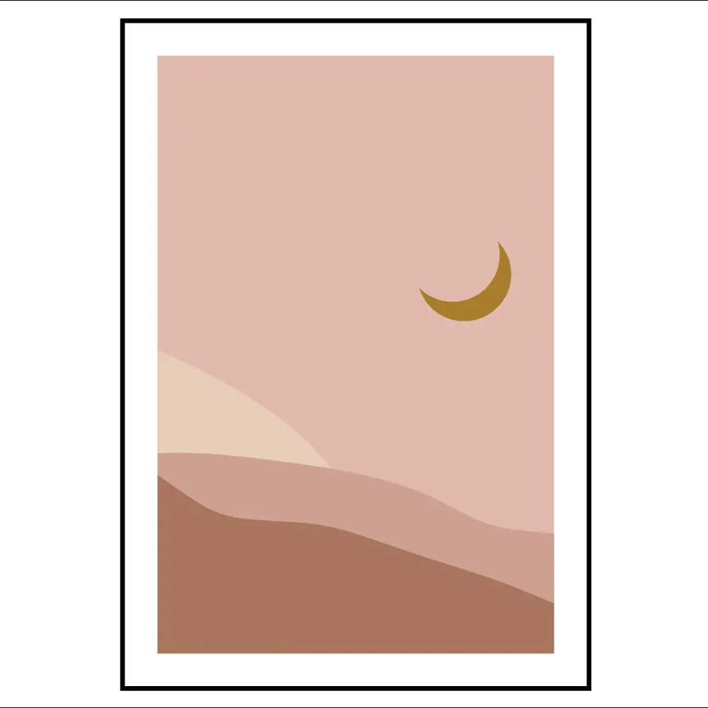 Фото 2 Постер 28 картин "Луна над пустыней" 70x50 см в подарочном тубусе без рамы Фото 2 Постер 28 картин "Луна над пустыней" 70x50 см в подарочном тубусе без рамы