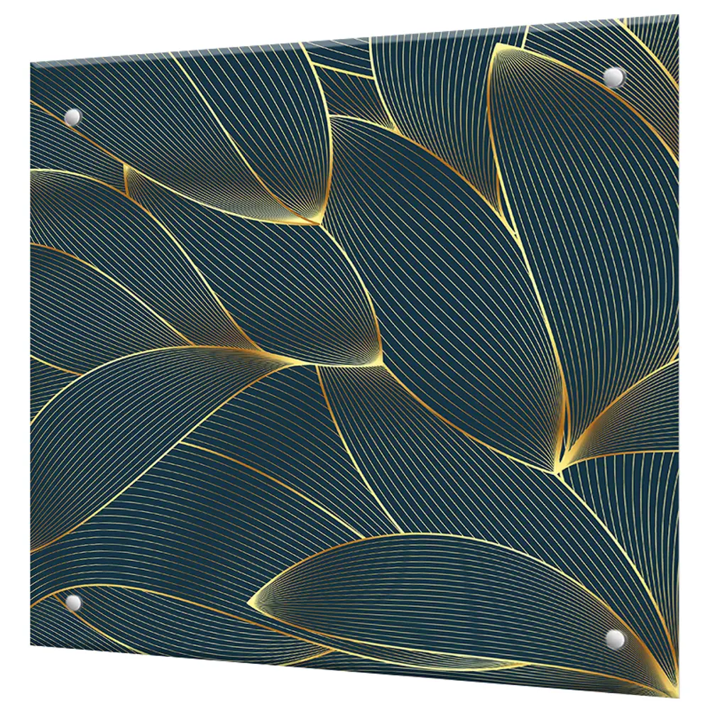 Фото Защитный экран Borntoprint Листья 50x50x0.4 см закаленное стекло цвет прозрачный Фото Защитный экран Borntoprint Листья 50x50x0.4 см закаленное стекло цвет прозрачный
